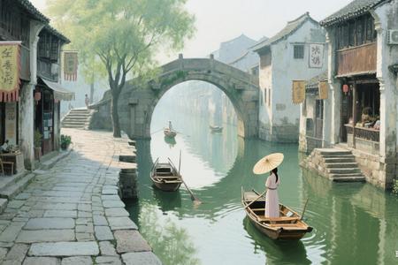 梦见清晨的阳光洒满小河